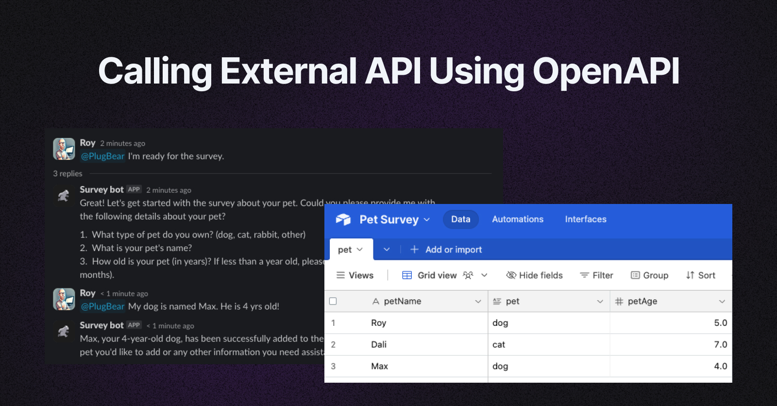 External API From OpenAI Assistant